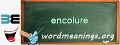 WordMeaning blackboard for encolure